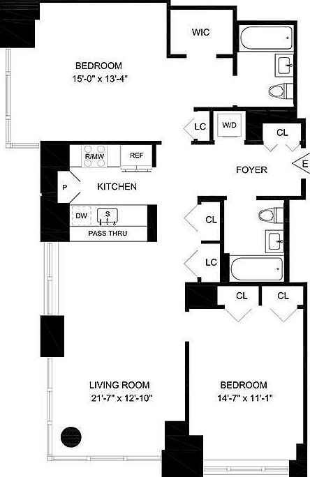 2nd image of 160 W 62nd St APT 32E