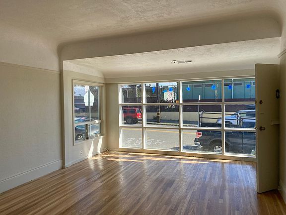 View out of living room window. Blinds are gping to be installed.