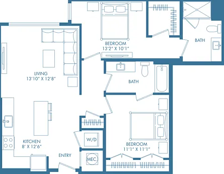 B4U | 2x2 | 1020 sq ft B4U | 2x2 | 1020 sq ft