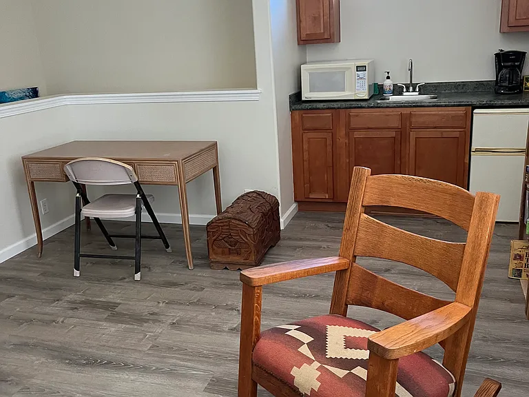 Study area in the upstairs living room