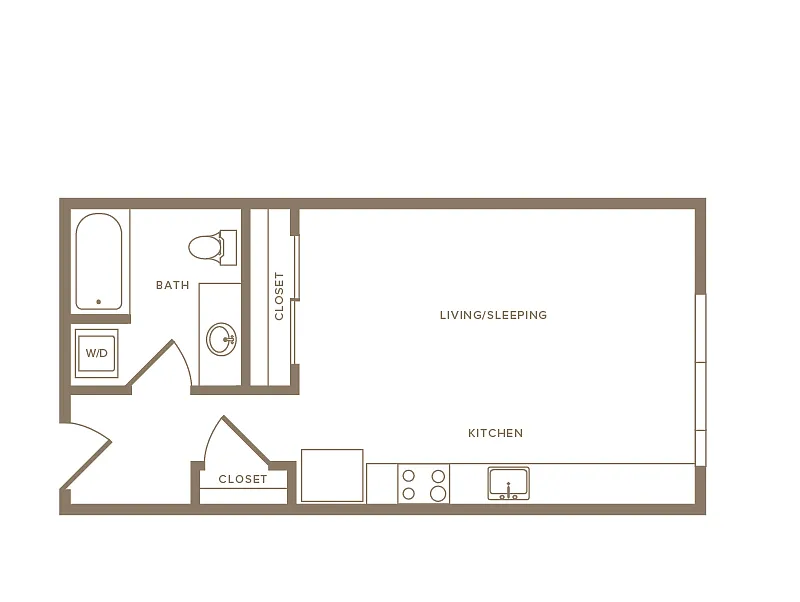 Floor plan S1 Studio