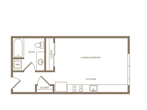 Floor plan S1 Studio