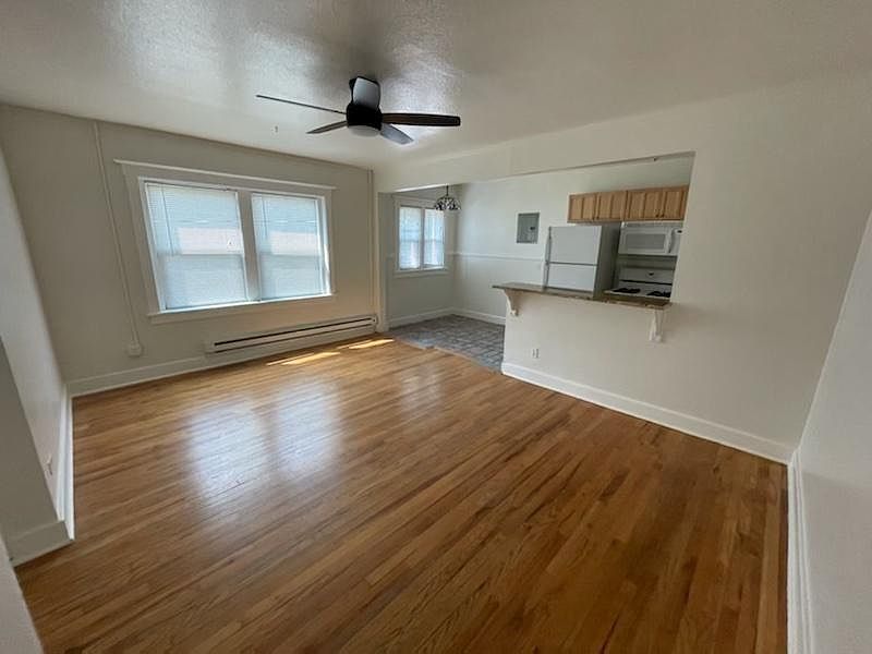 Living room and kitchen