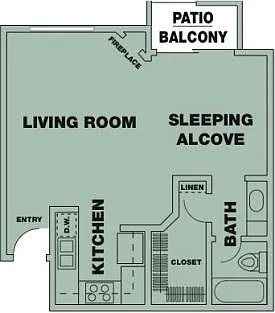 Floor plan Studio