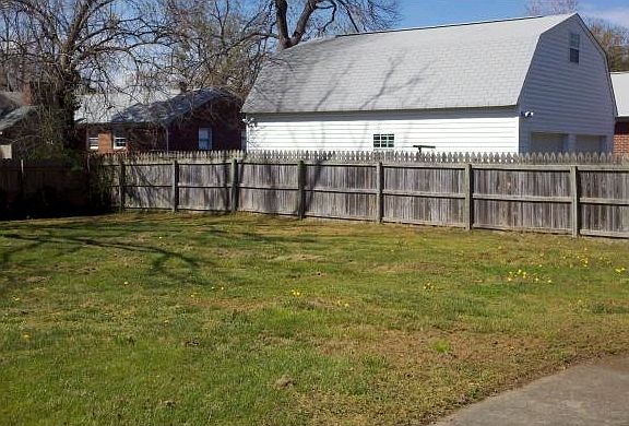 Fenced yard