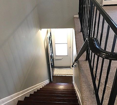 Top view entance steps