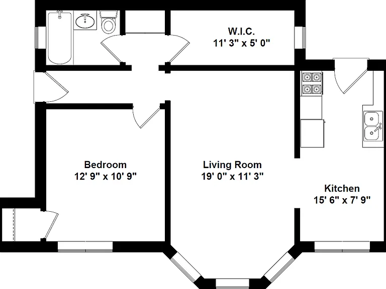 Represents 775 SQFT apartment in the 3426 Building