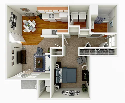 Floor plan DFC - 1X1