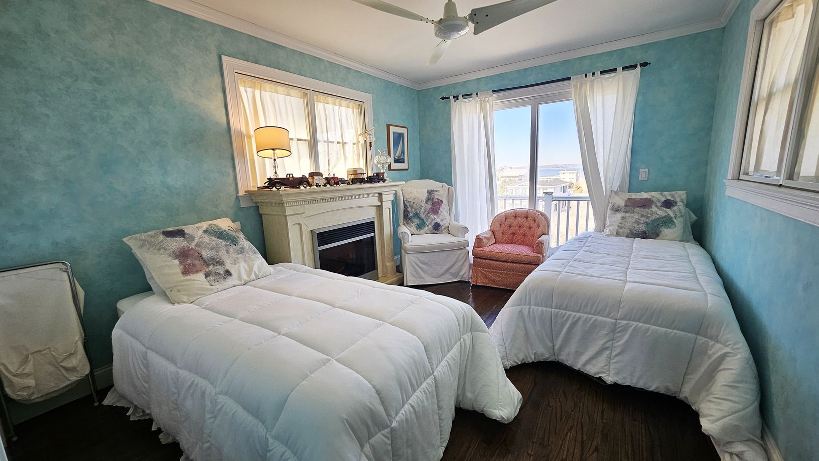  Third floor bedroom (BR 6) with private bayside balcony