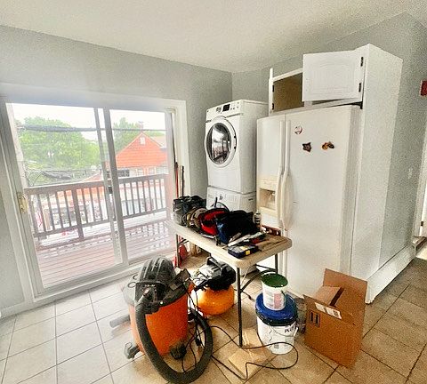 kitchen with slider