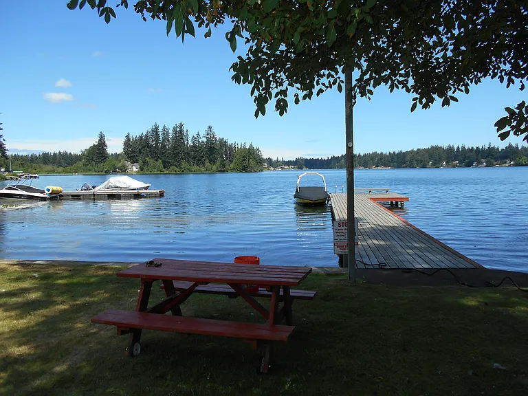 Life really is better at the lake! There is also a boat launch.