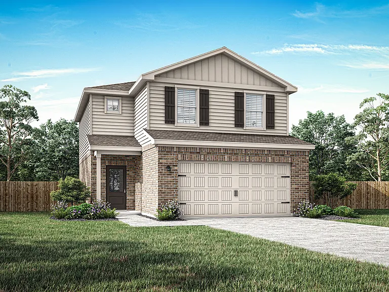Rendering of the two-story Holly plan.