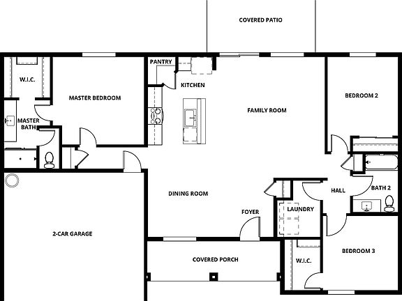 This home offers a spacious layout, chef-ready kitchen and three large bedrooms!