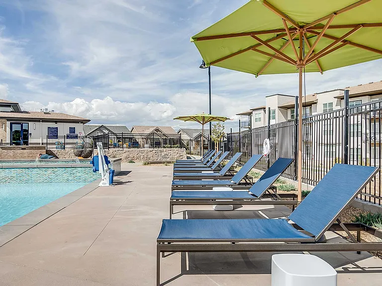 Stretch out poolside beneath shaded lounge areas and enjoy a beautifully designed outdoor retreat built for sunny afternoons, weekend relaxation, and everyday escape.