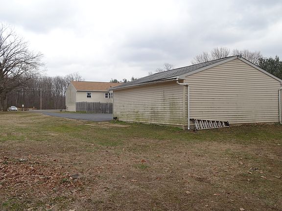View from behind garage