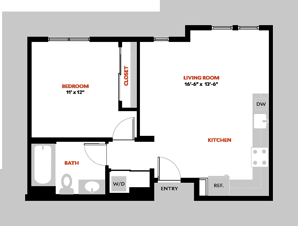 Floor plan Plan 1A