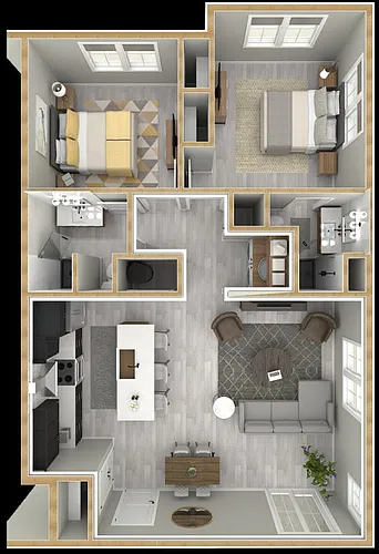 Floor plan Two Bedroom