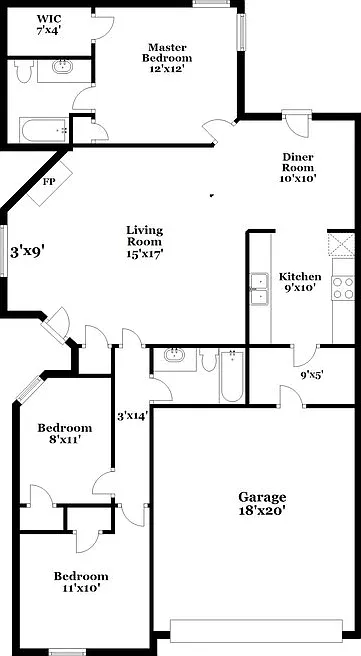 3 bed, 2.0 bath, 1218 sqft, $1,835 — Photo 2