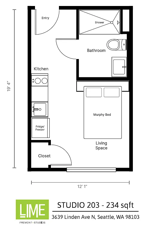 Floor plan 203