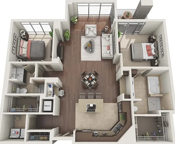 2 Bedroom 2 Bath 2 Bedroom 2 Bath