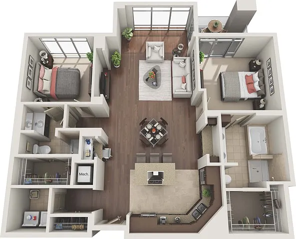 Floor plan B2J