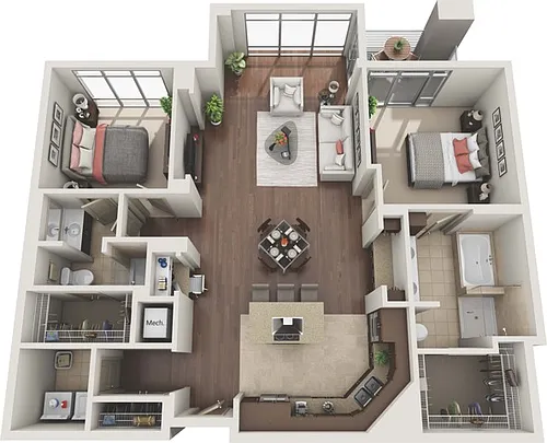 Floor plan B2J