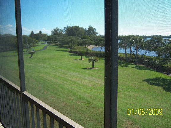 View South from screened in balcony