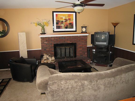 Fireplace in living room