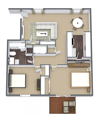 Floor plan 2x1 PV