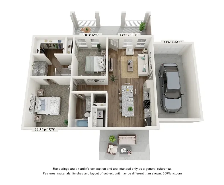 Floor plan Loire with Garage