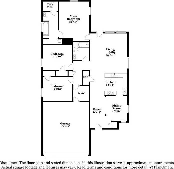 3 bed, 2.0 bath, 1399 sqft, $1,865 — Photo 2