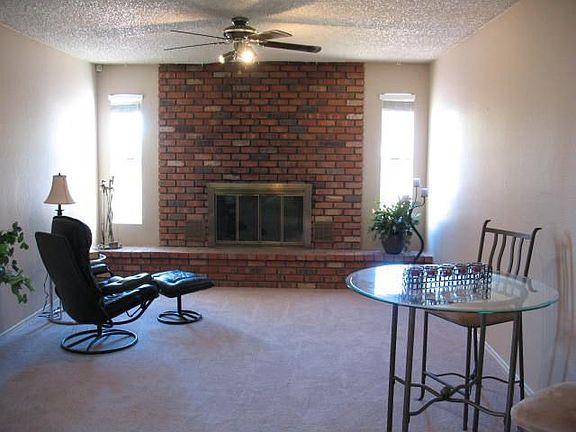 Family room with fireplace