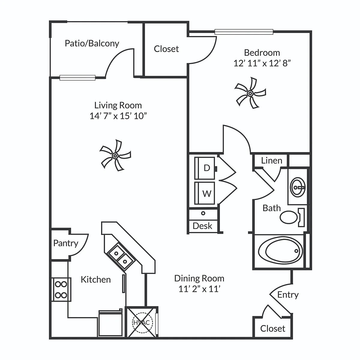 Floor plan A1Renovated