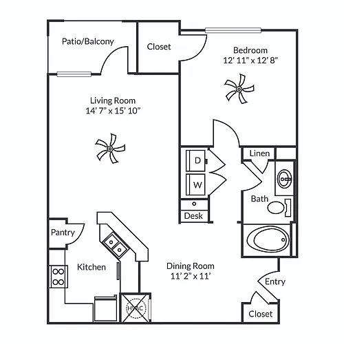 Floor plan A1Renovated