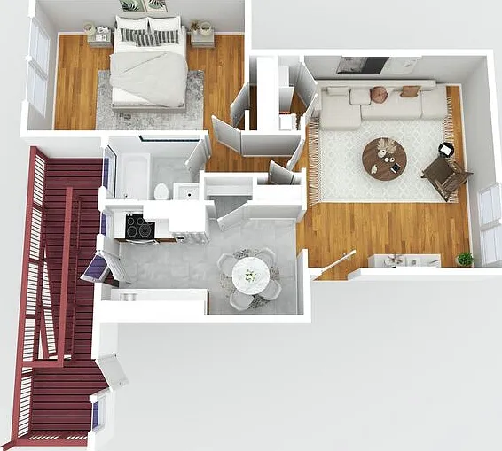 1 bed, 1.0 bath, 815 sqft, $1,175 — Photo 2