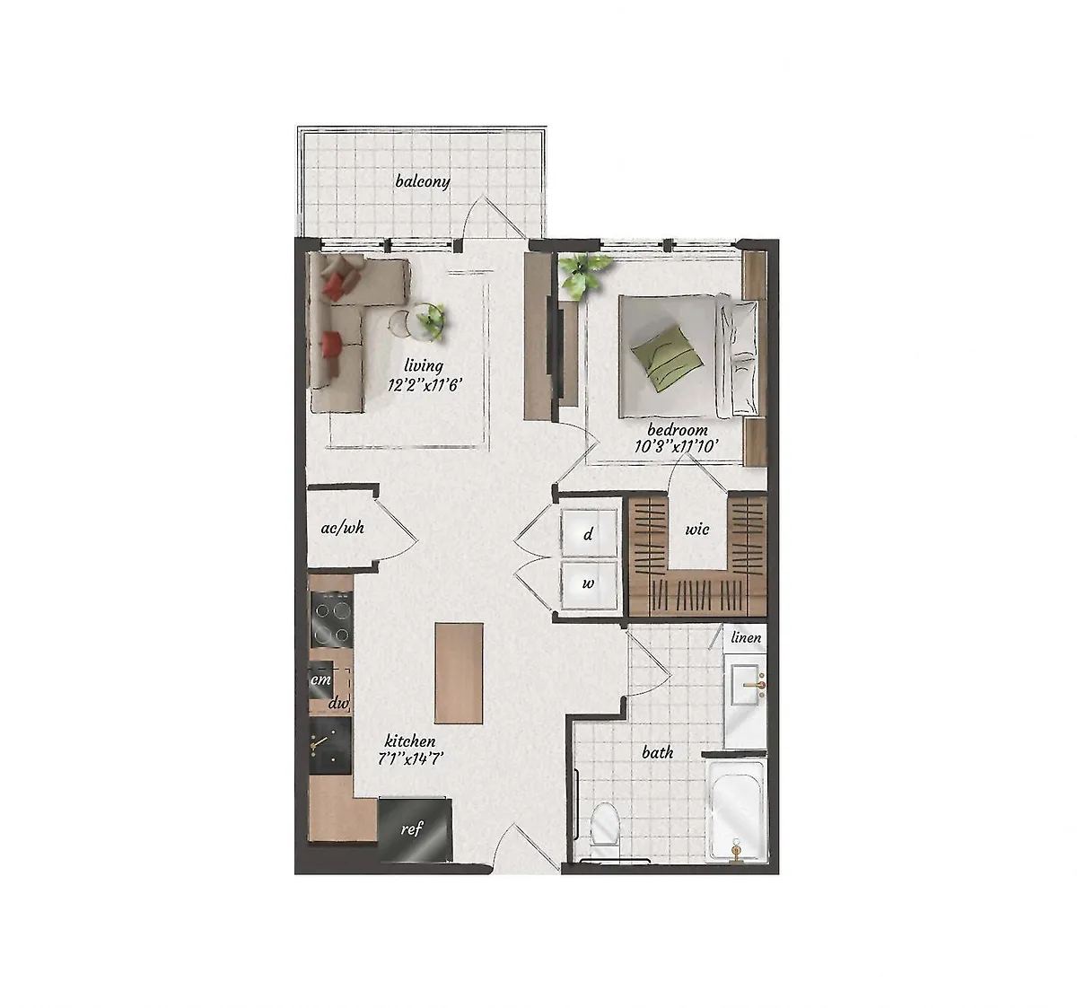 Floor plan A2-ANSI A