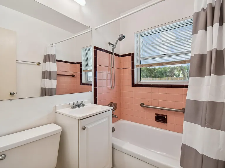 Bathroom with tub and shower