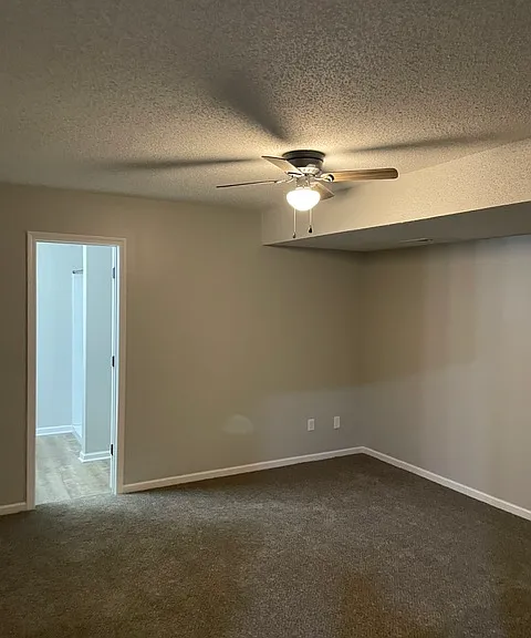 Lower bedroom with its own dedicated bathroom and walkin closet