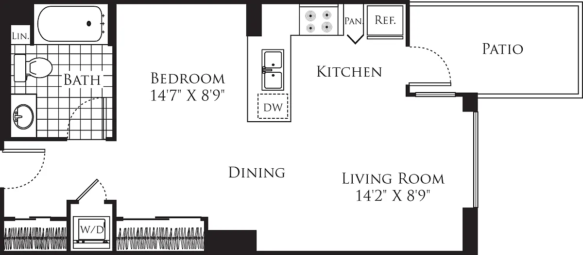 Floor plan Studio 1