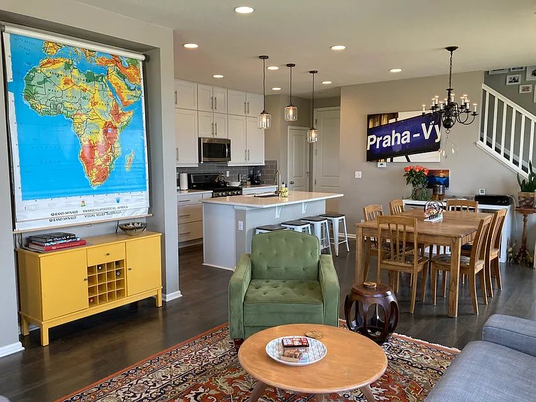 Living and dining, kitchen