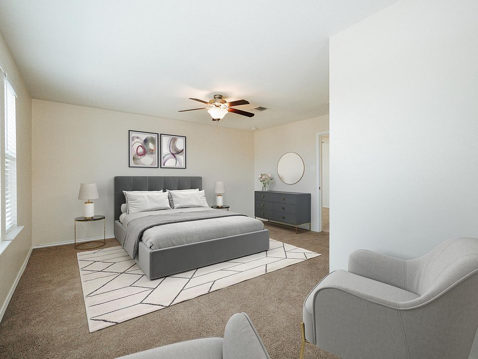 Virtually Staged Primary Bedroom