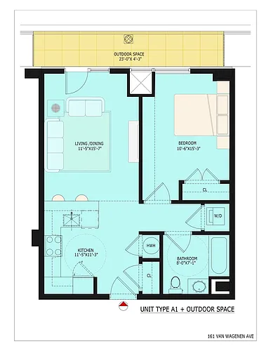 Floor plan Type A1