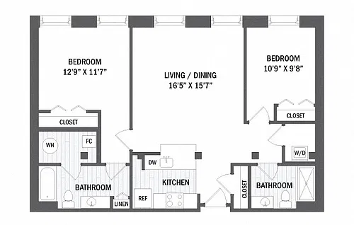 Floor plan B1 - Mill