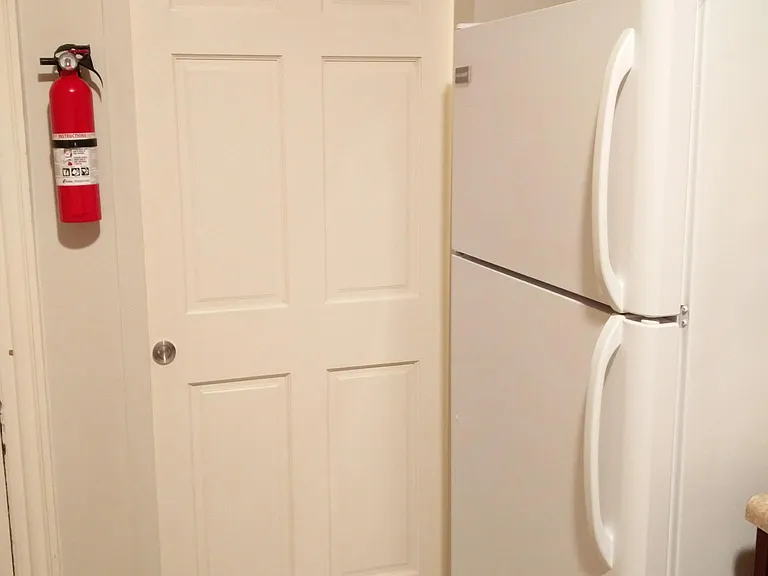Powder room closed door