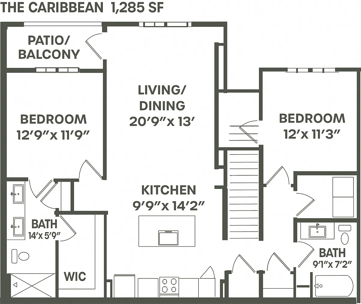 Floor plan The Caribbean