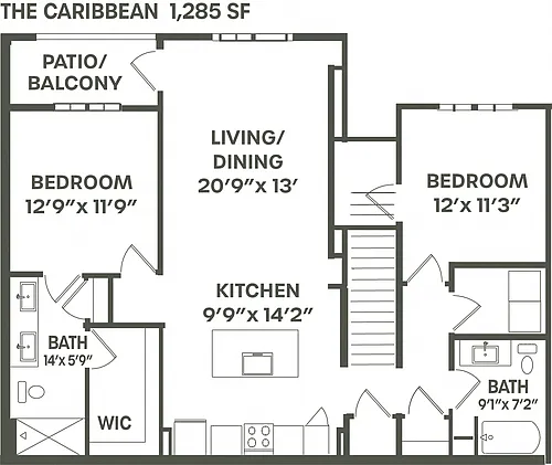 Floor plan The Caribbean
