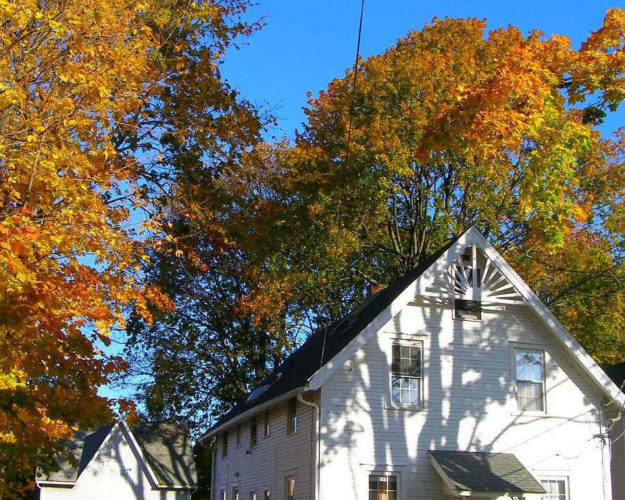 Front of house, off street parking