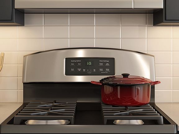 Subway tile backsplash