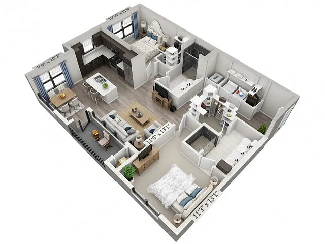 Floor plan B8