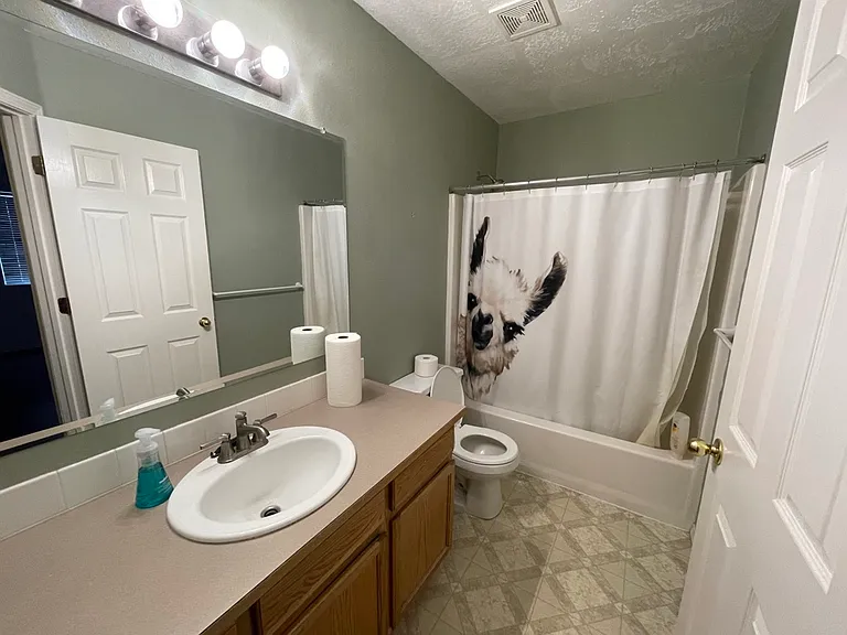 2nd bathroom with shower/tub